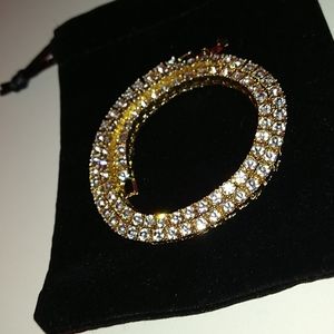 16in 14ct yellow gold cz vvs1
